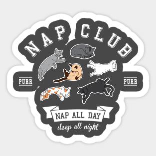 Nap Club Purr Sticker